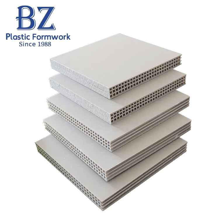 High-Strength Plastic Formwork for Concrete Slabs & Walls | Durable Construction Plastic Board for Building Firms