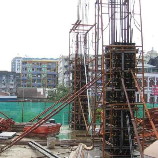 Concrete Reusable Modular Plastic Column Formwork