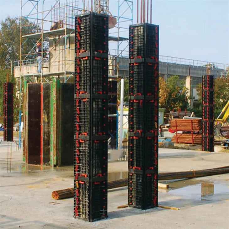 Building Material Construction Plastic Concrete Columns Formwork