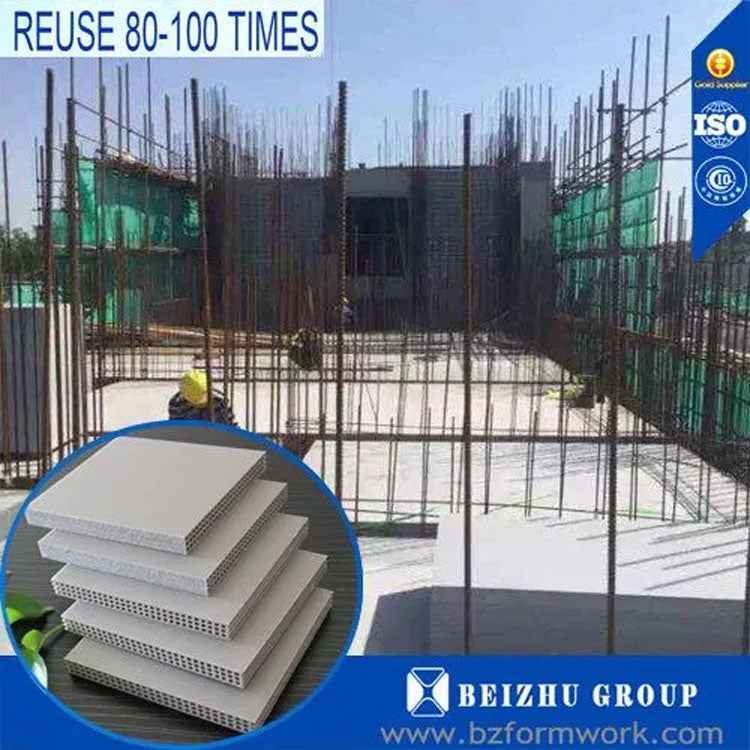 Precision-Flat Plastic Formwork Panels for Concrete Building Construction | For Commercial Floor Slab Engineering Firms