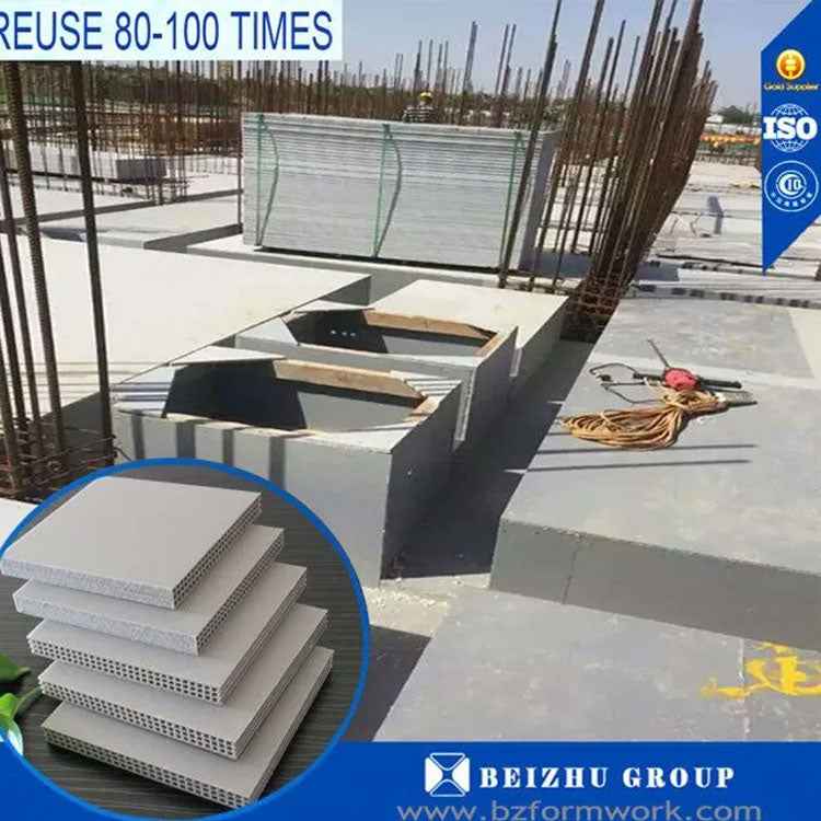 Precision-Flat Plastic Formwork Panels for Concrete Building Construction | For Commercial Floor Slab Engineering Firms