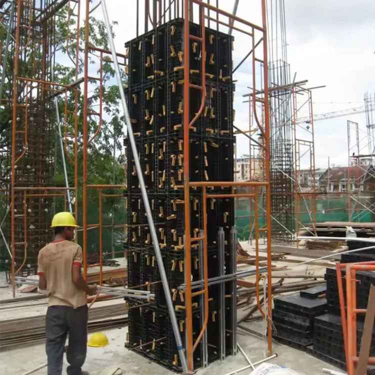 Adjustable Plastic Column Formwork Panel for Rapid Concrete Shuttering – Bulk Supply for Construction