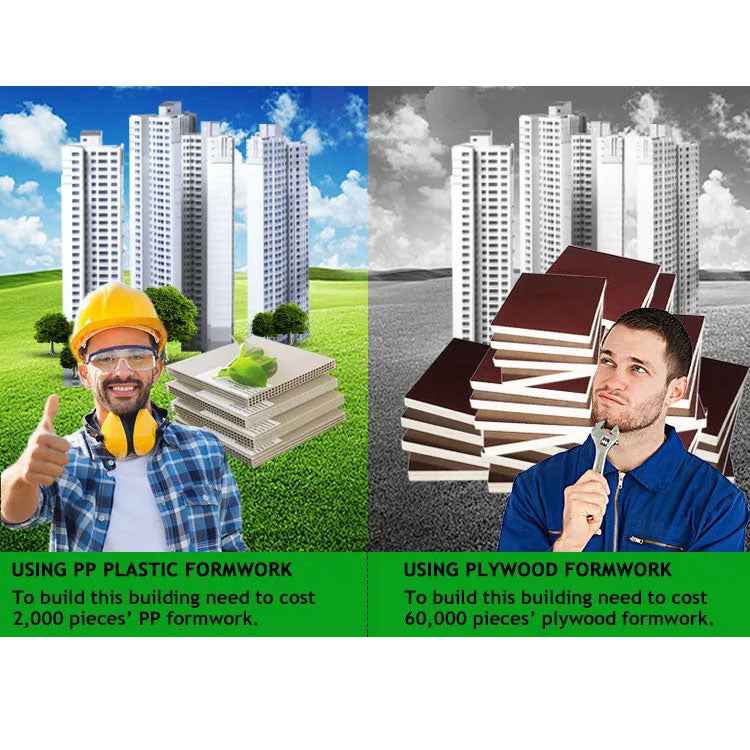 White Plastic Formwork for Concrete – Lightweight, Durable & Reusable