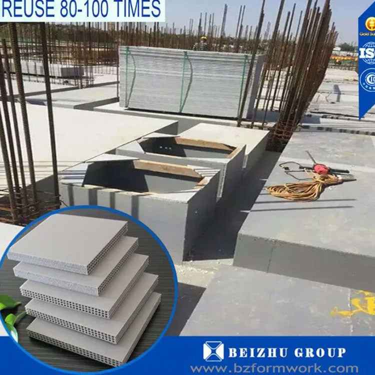 4×8 18mm Recycled Plastic Wall Formwork Sheet | Sustainable Building Material for Construction Companies