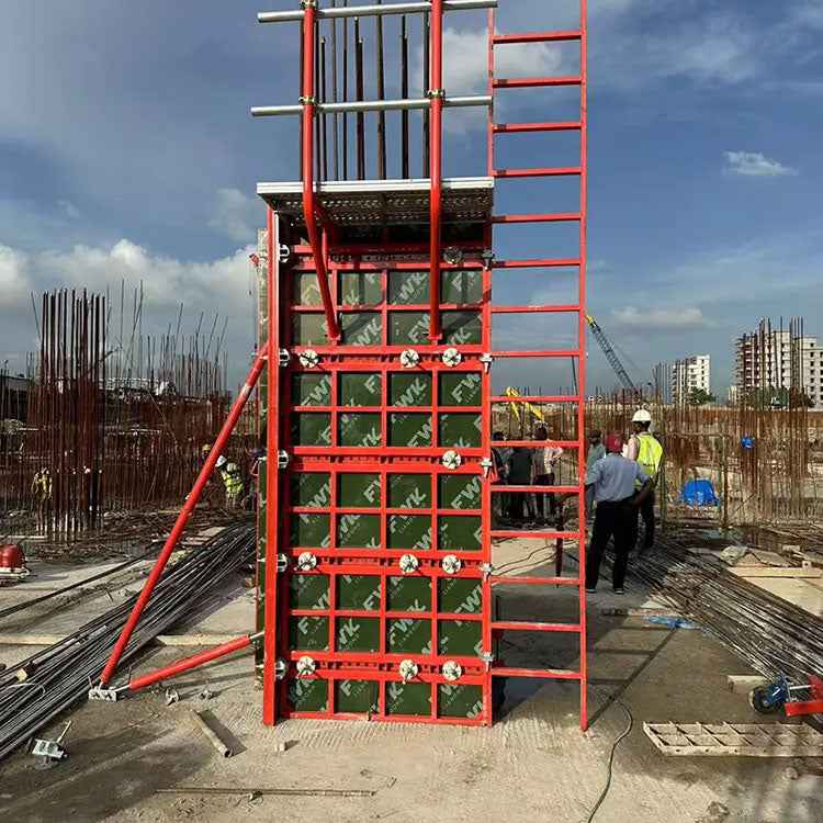 Heavy-Duty Steel Frame Column Formwork for Square  Concrete Columns – Trusted Supplier
