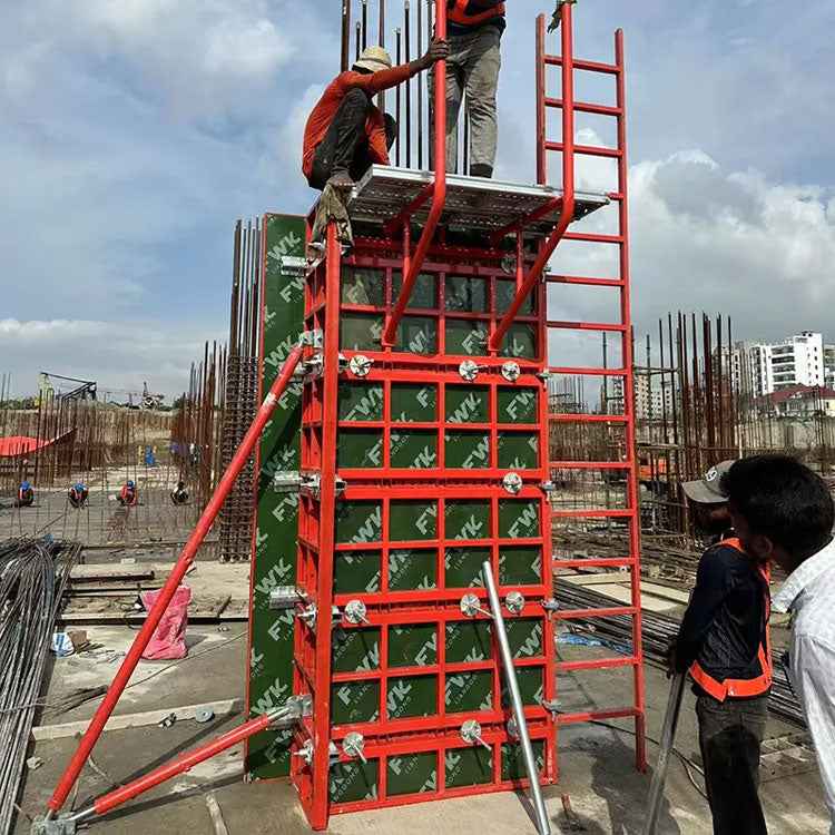 Heavy-Duty Steel Frame Column Formwork for Square  Concrete Columns – Trusted Supplier